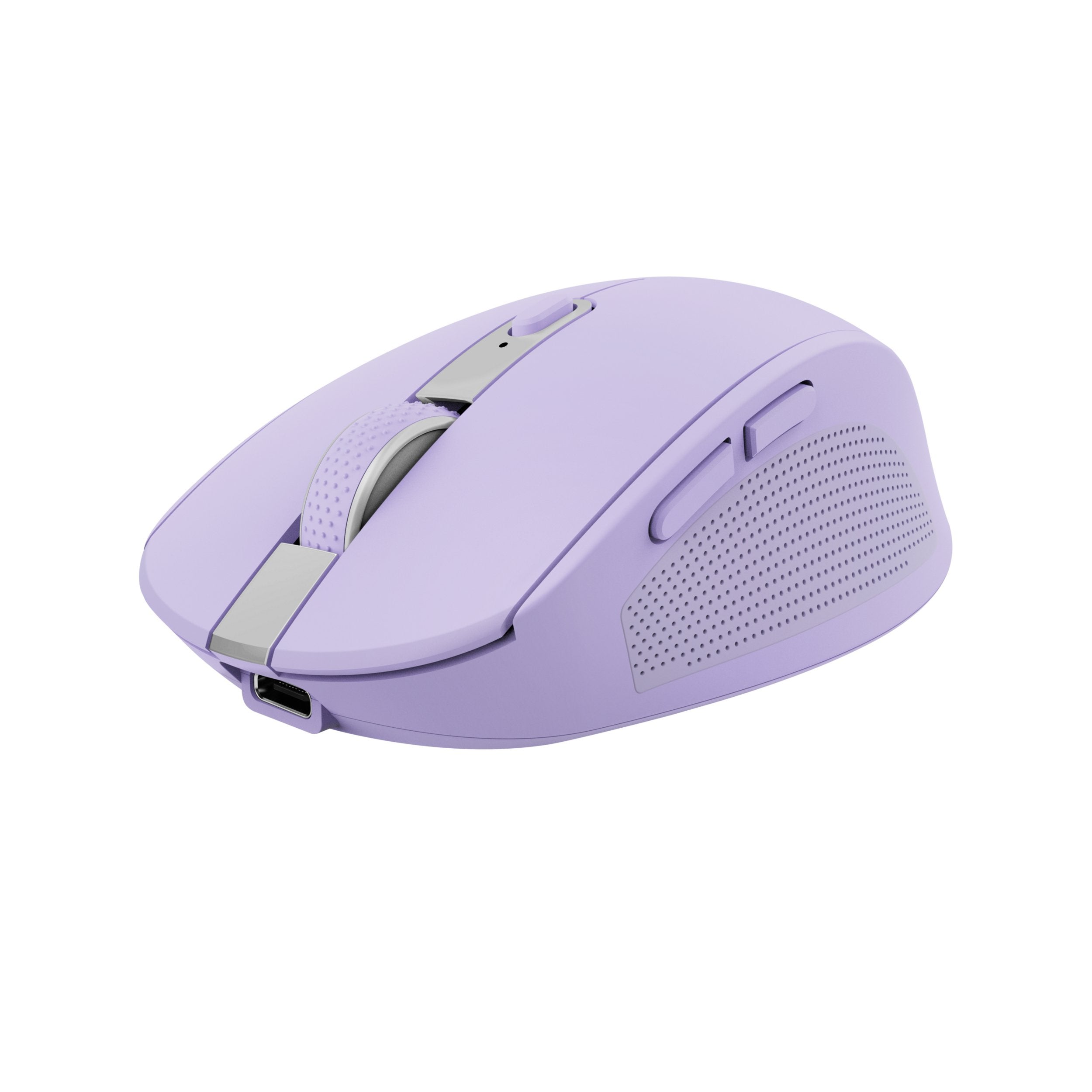 Ratón Inalámbrico Por Bluetooth Trust Ozaa Compact Wireless Batería Recargable Hasta 3200 Dpi Morado
