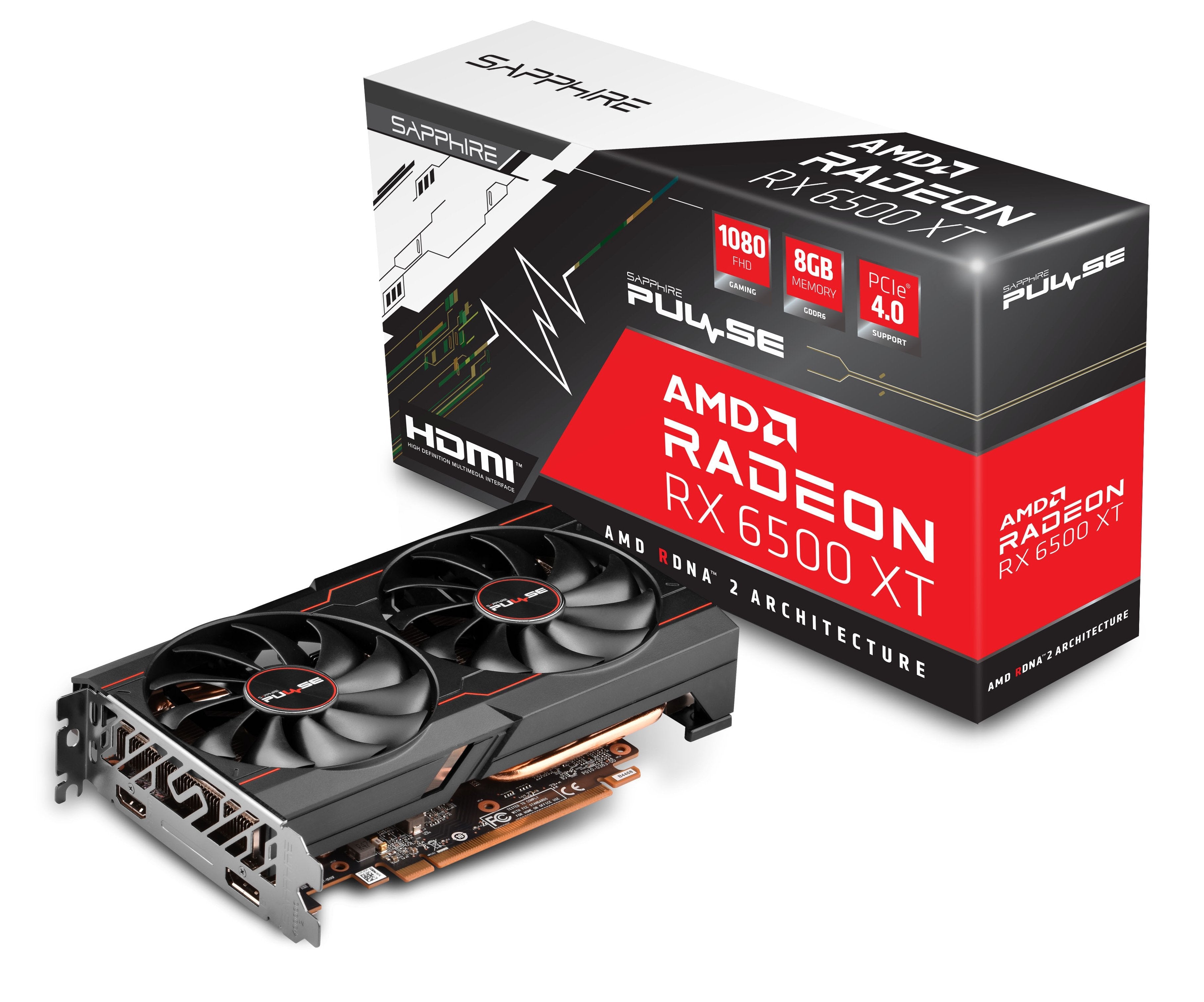 EAN 4895106295551 - Sapphire PULSE Radeon RX 6500 XT AMD 8 GB GDDR6 imagen 7