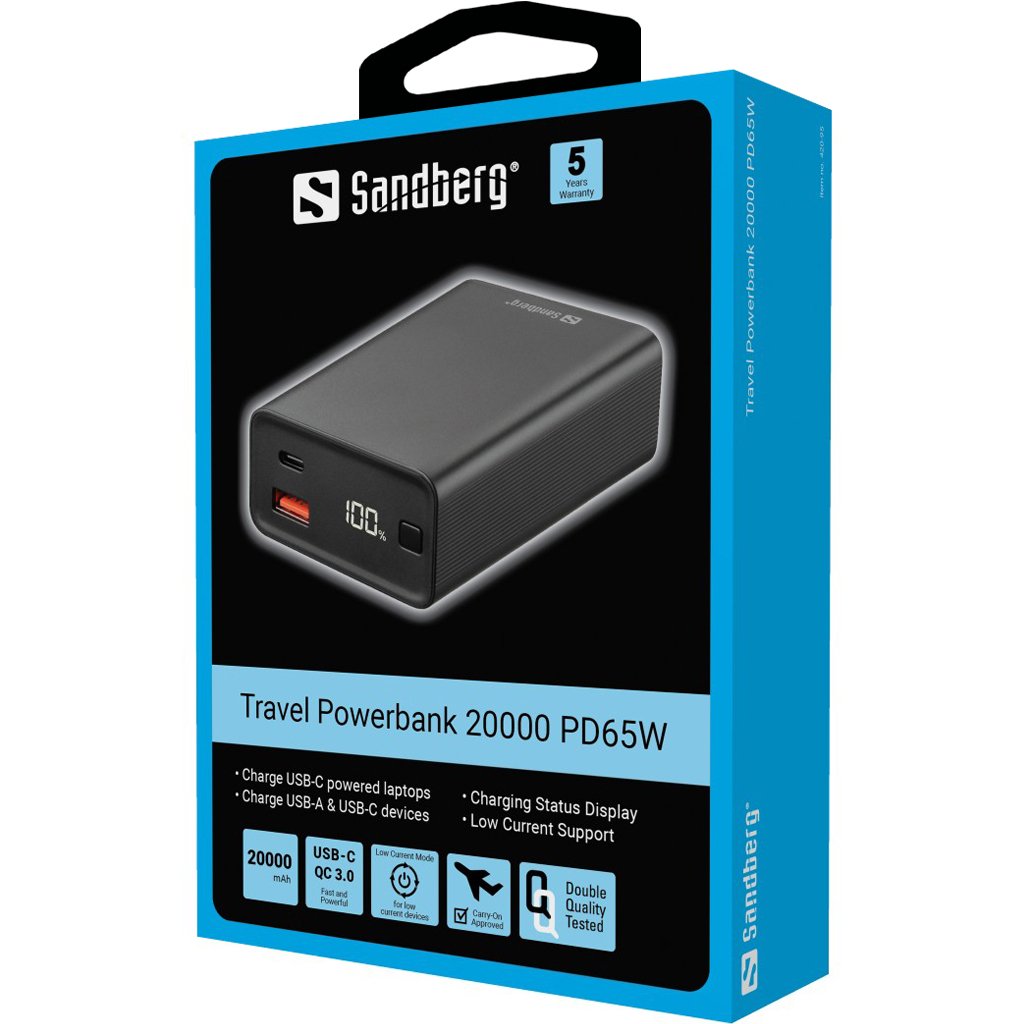 EAN 5705730420955 - Sandberg 420-95 batería externa Ión de litio 20000 mAh Negro imagen 3