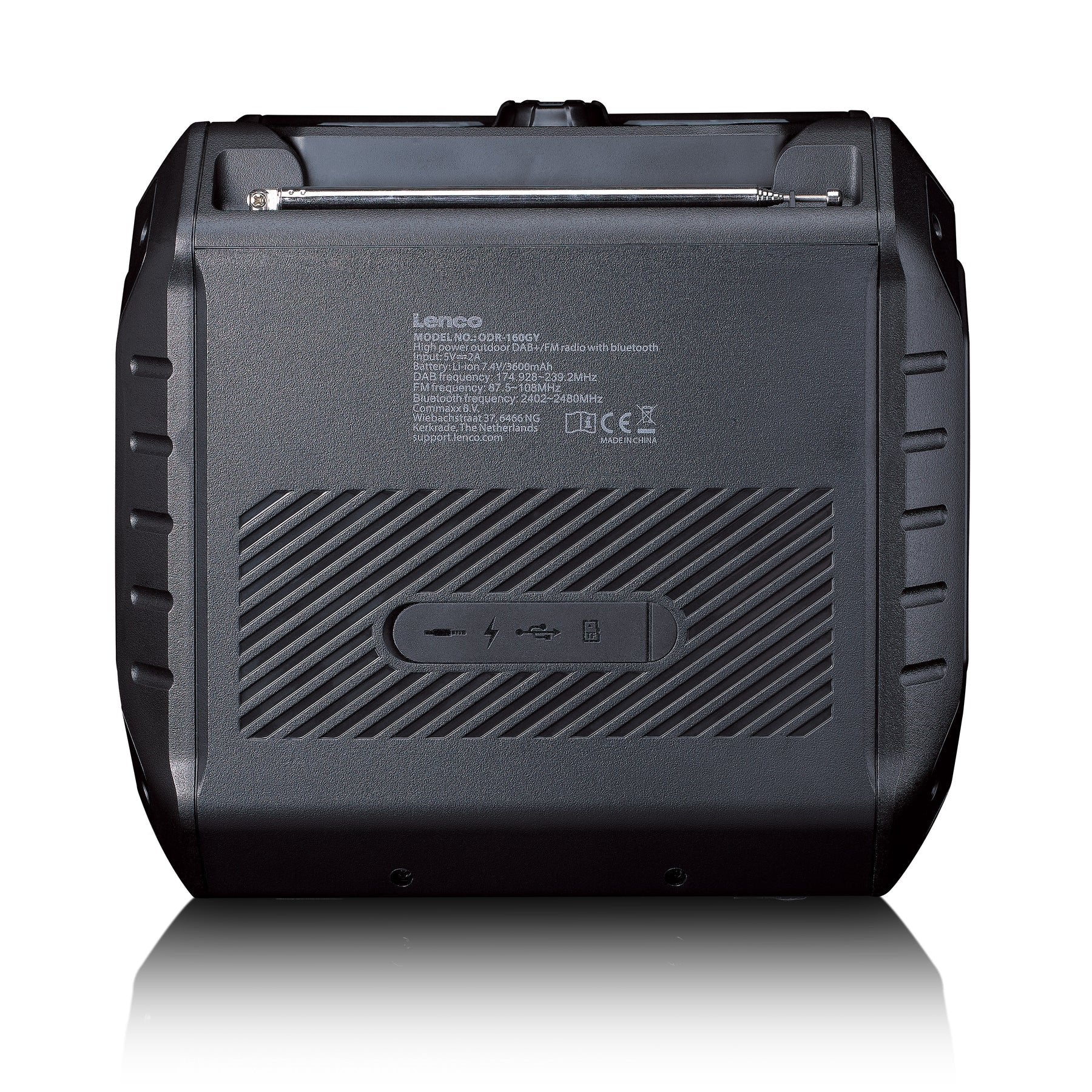 EAN 8711902086369 - Lenco ODR-160GY radio Portátil Analógico y digital Negro, Naranja imagen 5