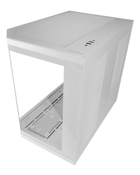 Caja Semitorre Atx Mc3t Core Blanco Mars Gaming Int:2x3'5,3x2'5/1xusb3.0/1xusb2.0, 1xusb-C/ Audio In/Out/ Sistema De Gestión De Cableado Interno/ Estructura De Doble Cámara