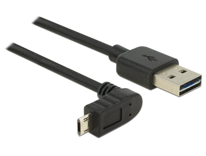 Delock Cable Easy Usb 2.0-A > Easy Micro-B Oben Unten Gewinkelt Stecker Stecker 0.5 M