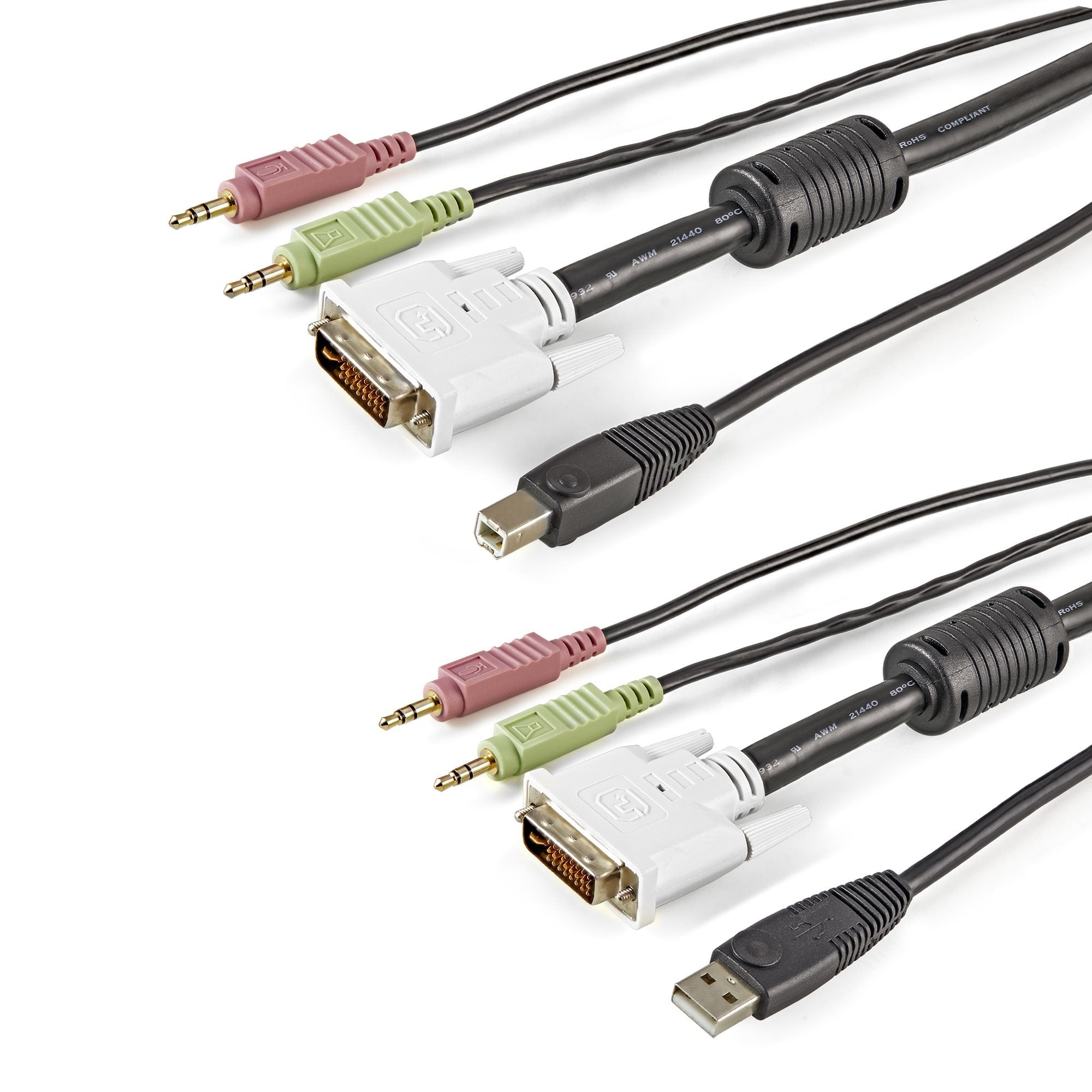 EAN 0065030816052 - StarTech.com USBDVI4N1A6 cable para video, teclado y ratón (kvm) Negro imagen 1