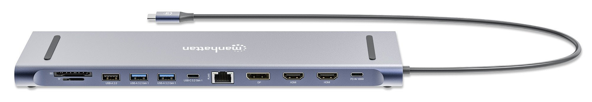 Manhattan Dockingmation 12-In-1 4k 1xhdmi 2xdp 3xusb-A