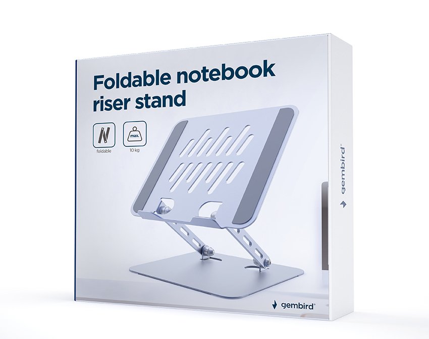 Soporte Gembird Foldable Portátil Riser Stand Spacegrey