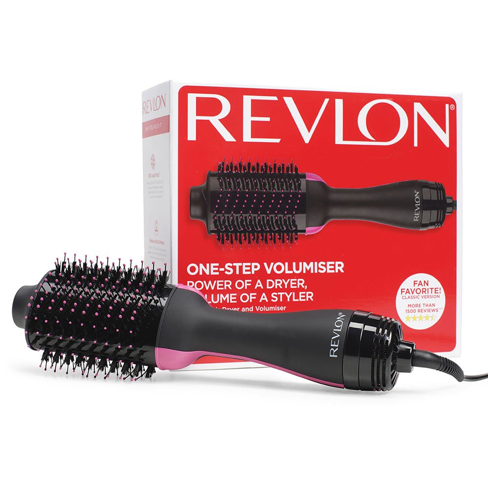 Revlon Rvdr5222e Cepillo De Secado Perfeccionista Para Dar Volumen 2 En 1 - Colección Pro - Negro / Rosa