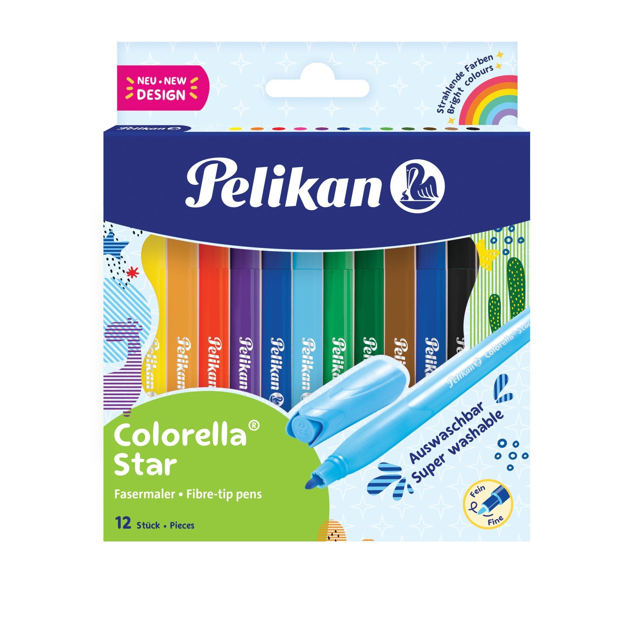 Pelikan 822305 Rotulador Fino Colores Surtidos 12 Pieza(S)