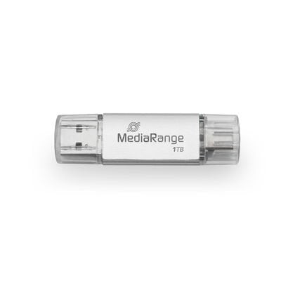 EAN 4260664879817 - MediaRange MR941-1 unidad flash USB 1 TB USB Type-A / USB Type-C 3.2 Gen 1 (3.1 Gen 1) Plata imagen 1