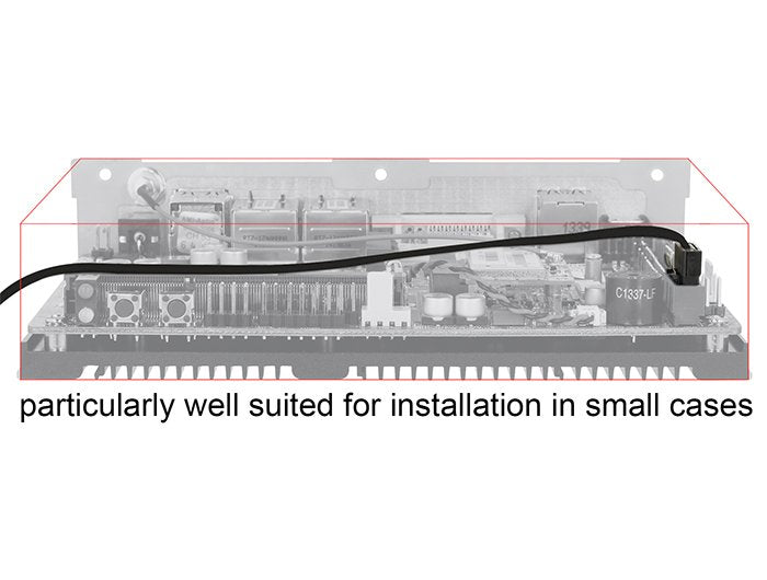 Delock Cable Metálico Negro Sata Flexi 6 Gb/S De 10 Cm