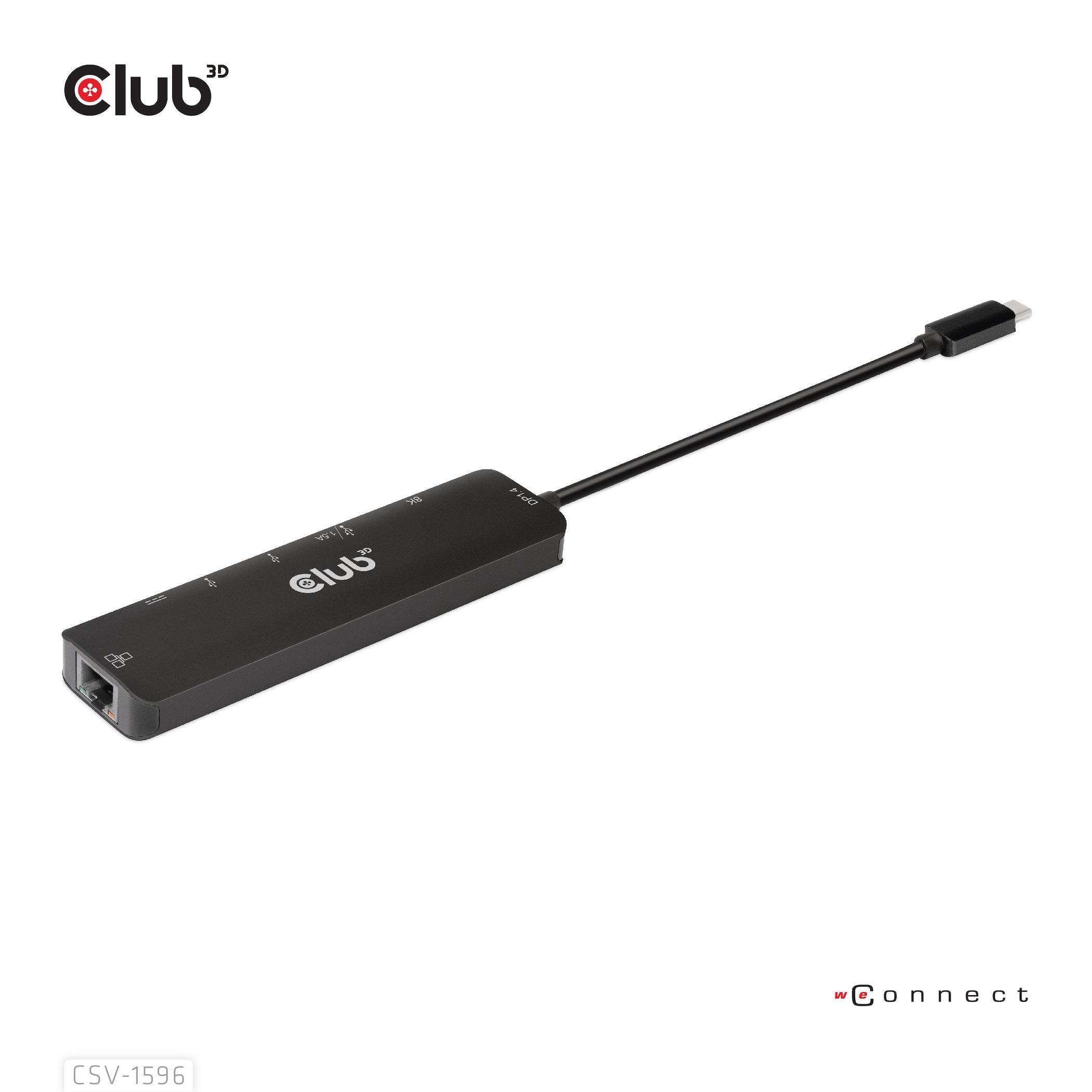 EAN 8719214472344 - CLUB3D CSV-1596 base para portátil y replicador de puertos USB 3.2 Gen 1 (3.1 Gen 1) Type-C Negro imagen 2