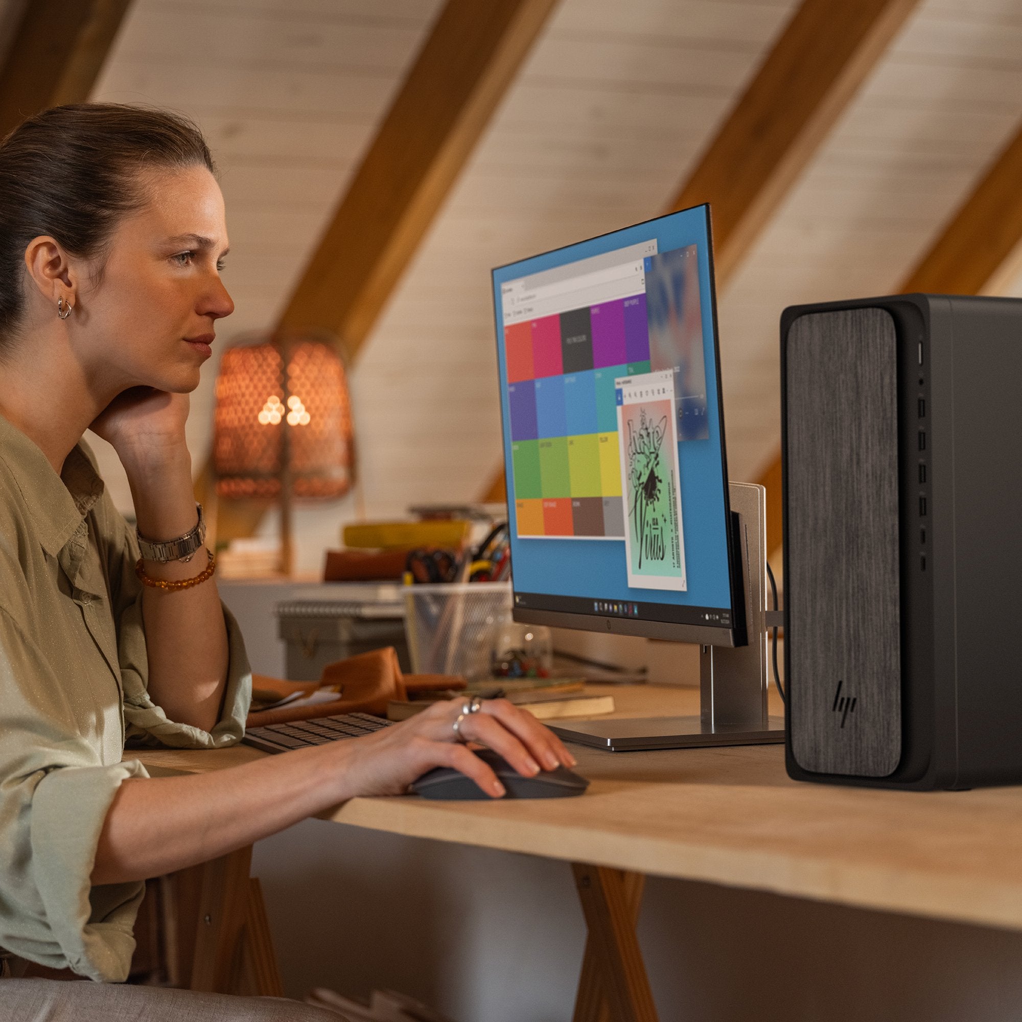EAN 0199251181061 - HP OmniDesk Desktop M02-0014ns AMD Ryzen™ 5 8500G 16 GB DDR5-SDRAM 1 TB SSD FreeDOS Torre PC AI PC Negro, imagen 15