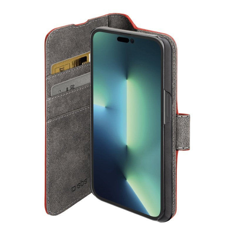 Sbs Wallet Mand Para Iphone 14 Pro Rojo