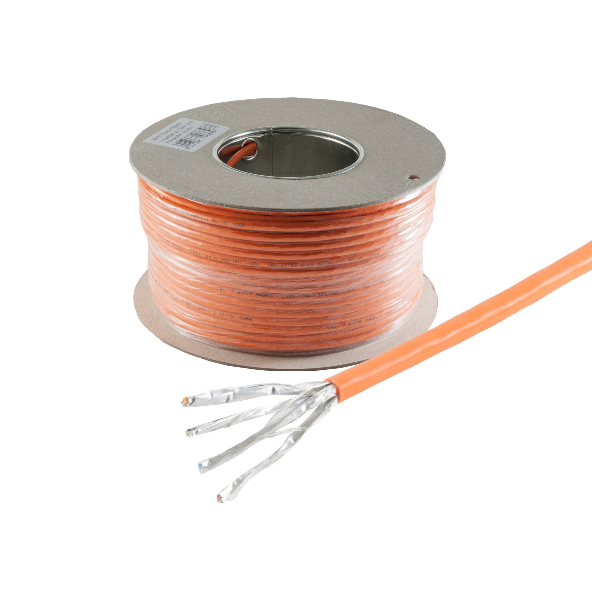 Verlegecable S/Ftp Cat.7 1.000 Mhz Naranja 500,0m