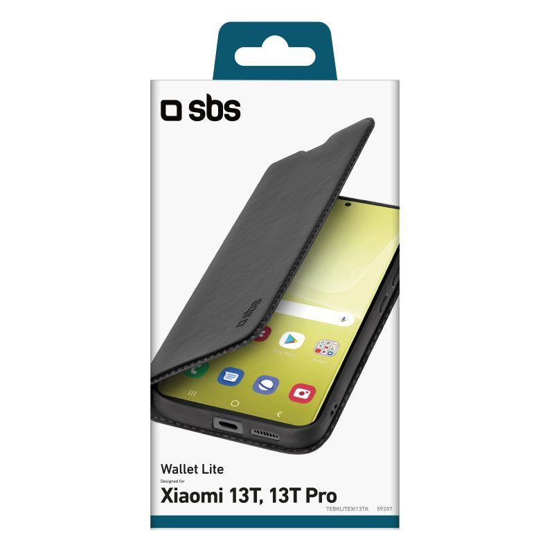 Sbs Wallet Lite Case For Xiaomi 13t Negro = 8018417459207