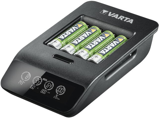 Varta Lcd Smart Cargador + Inkl. 4 Pilas 2100 Mah Aa
