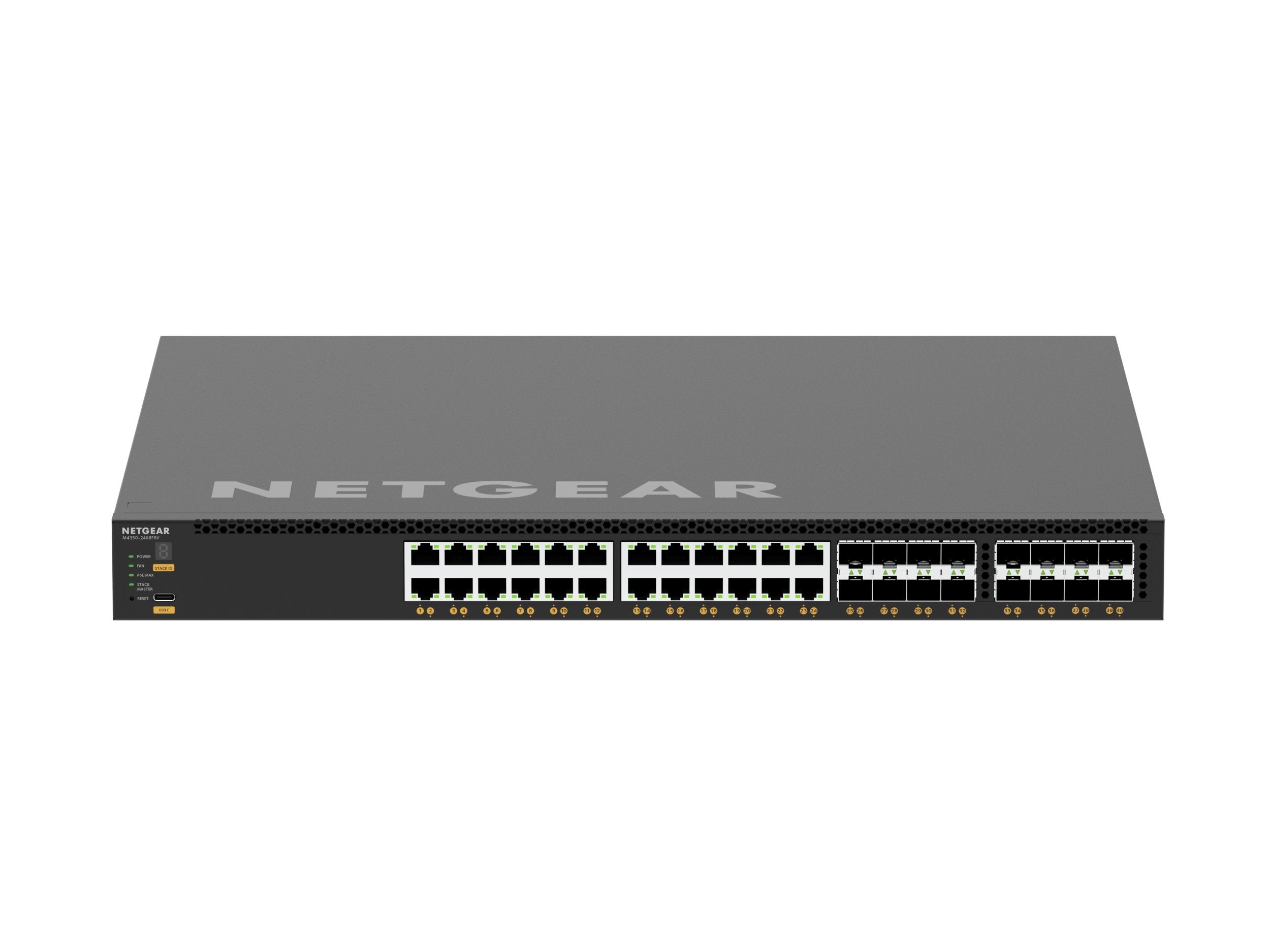 EAN 606449165135 - NETGEAR M4350-24X8F8V Gestionado L3 10G Ethernet (100/1000/10000) Energía sobre Ethernet (PoE) 1U Negro imagen 8