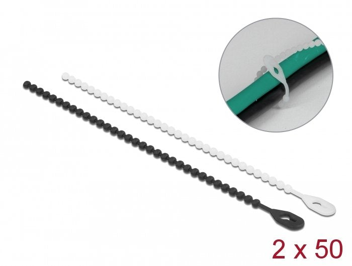 Delock Bridas Reutilizables L 120 X B 3,6 Mm 100 Piezas