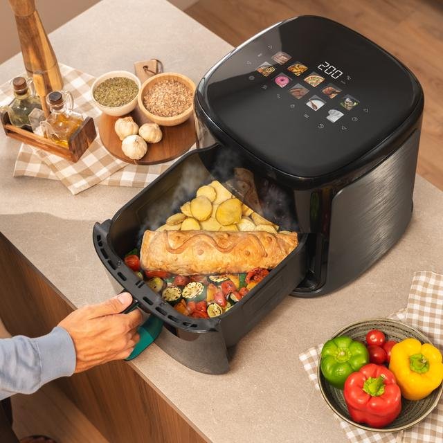 Freidora De Aire Cecotec Cecofry&Grill Smokin'Prime 8500 Sencillo 8,5 L Independiente 2300 W Caliente Negro