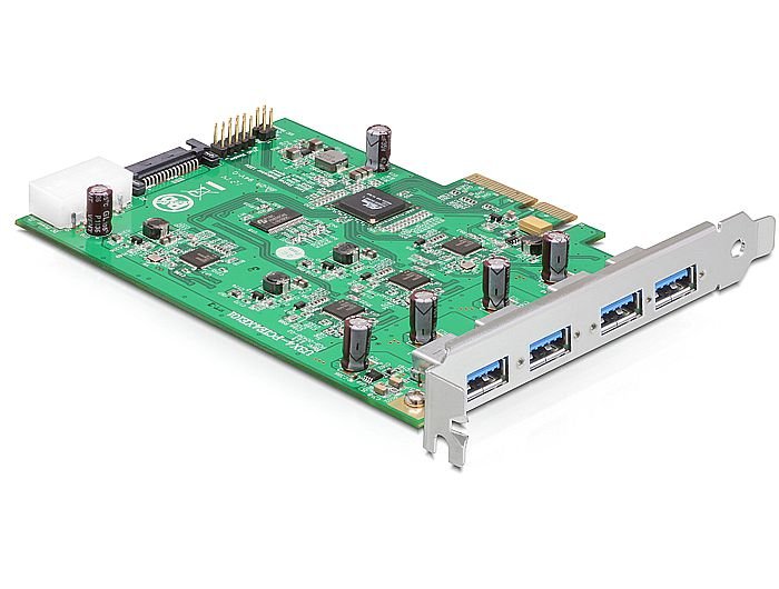 Delock Pci Express Card X4 4 X External Usb 3.0-A (Quad Channel)