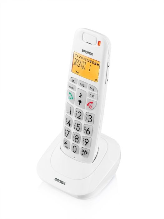 Telefono Cordless Brondi Bravo Bright Bianco
