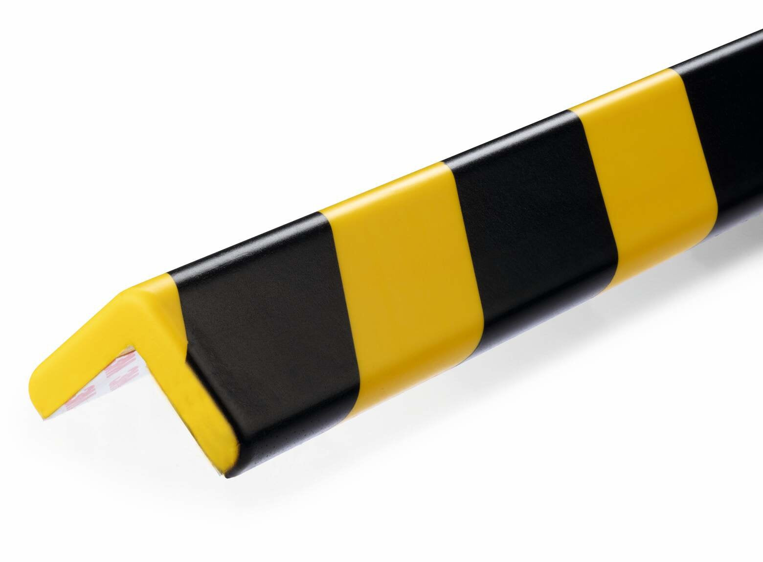 Perfil Protector De Esquinas Durable C35 Amarillo Negro Autoadhesivo 1m