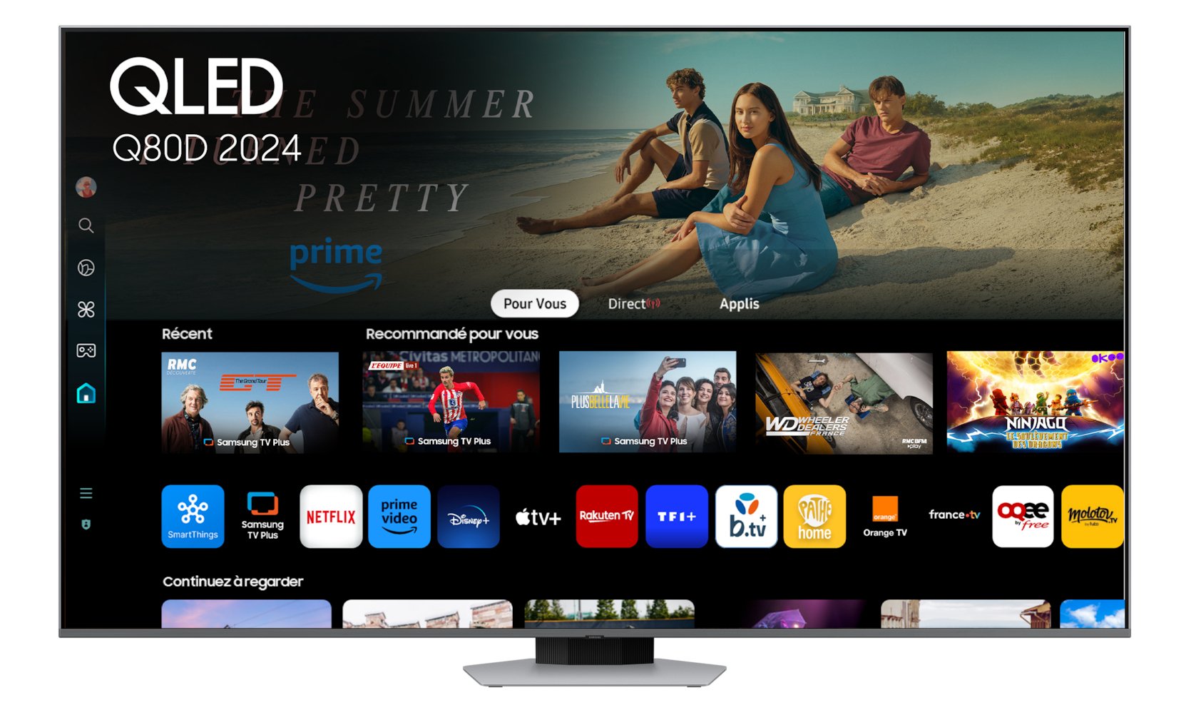 Televisor Samsung Qled Q80d Tq65q80dat 65' Ultra Hd 4k Smart Tv Wifi
