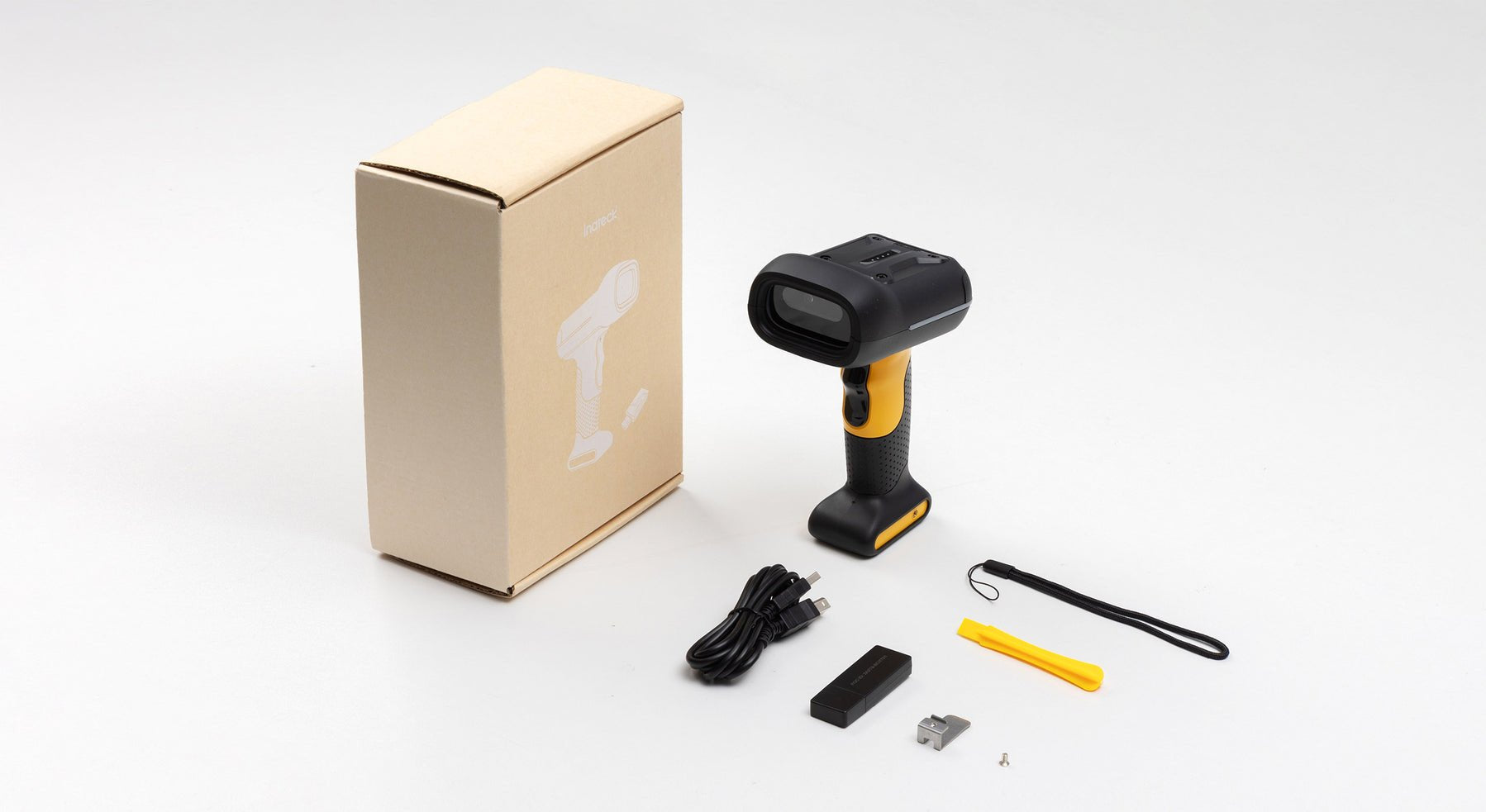 EAN 6976521119849 - Inateck BCST-75 Lector de códigos de barras portátil 2D Negro, Amarillo imagen 2
