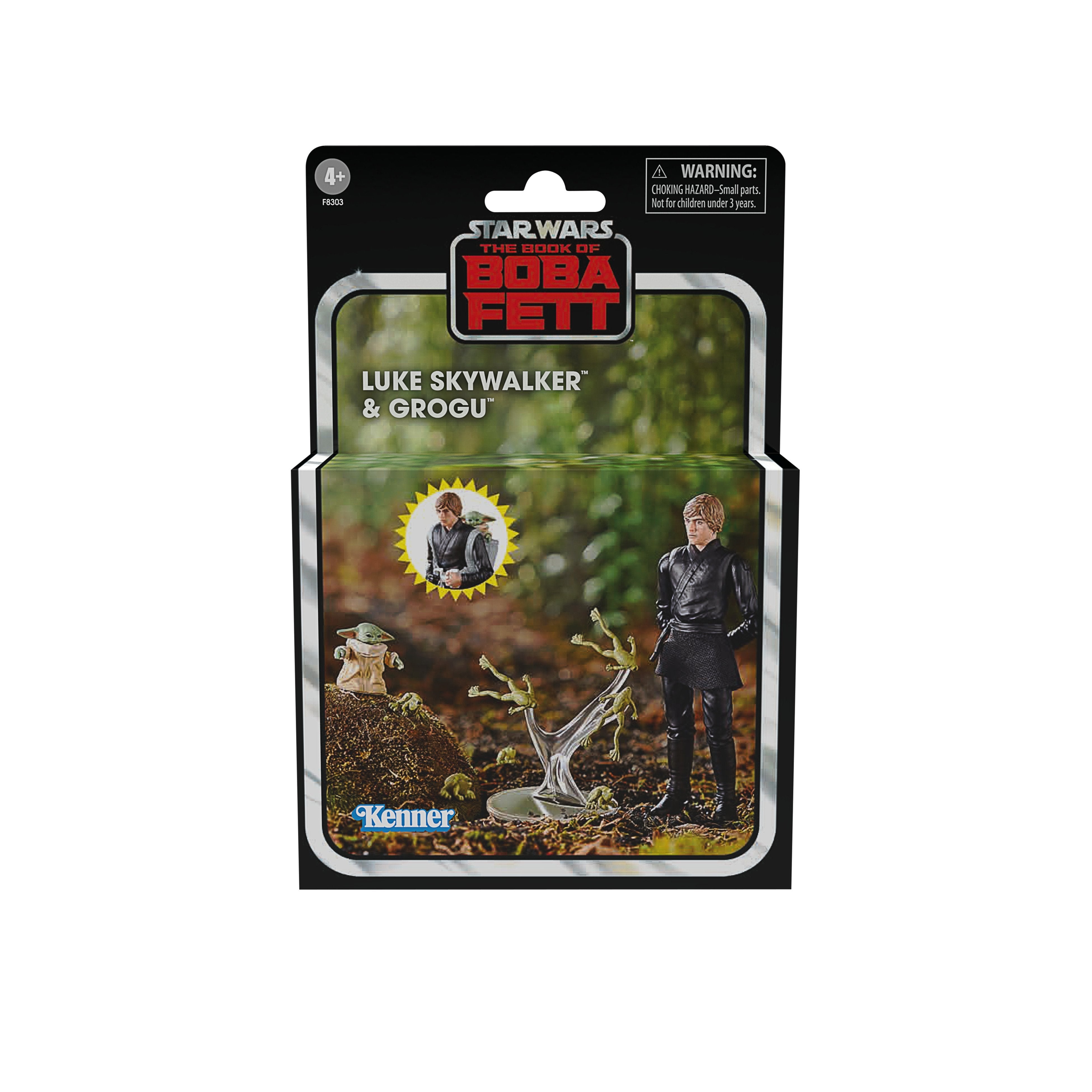 Figuras Luke Skywalker & Grogu El Libro De Boba Fett Star Wars 9,5cm