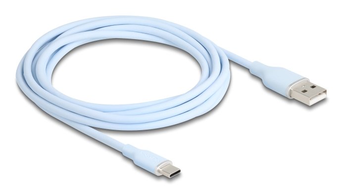Delock Usb 2.0 Cable Usb Typ-A St > Usb Typ-C St 2.5m Blau