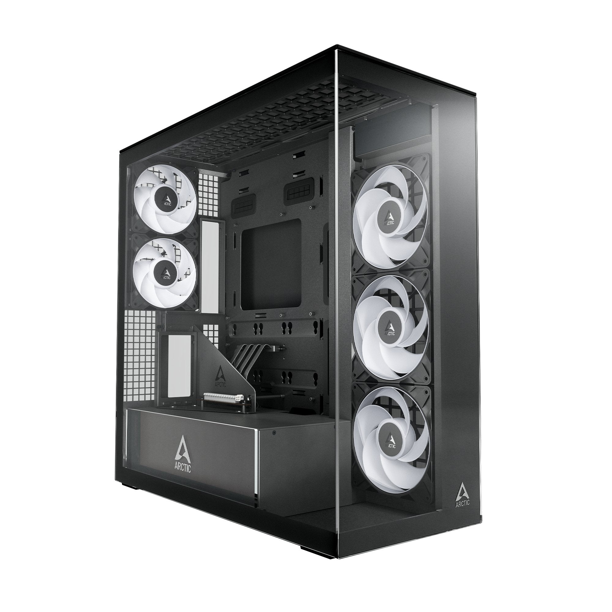 Caja Pc Arctic Xtender Vg (Negro, Tempered Glass X 2, Klar-Glas) Acpcc00024a
