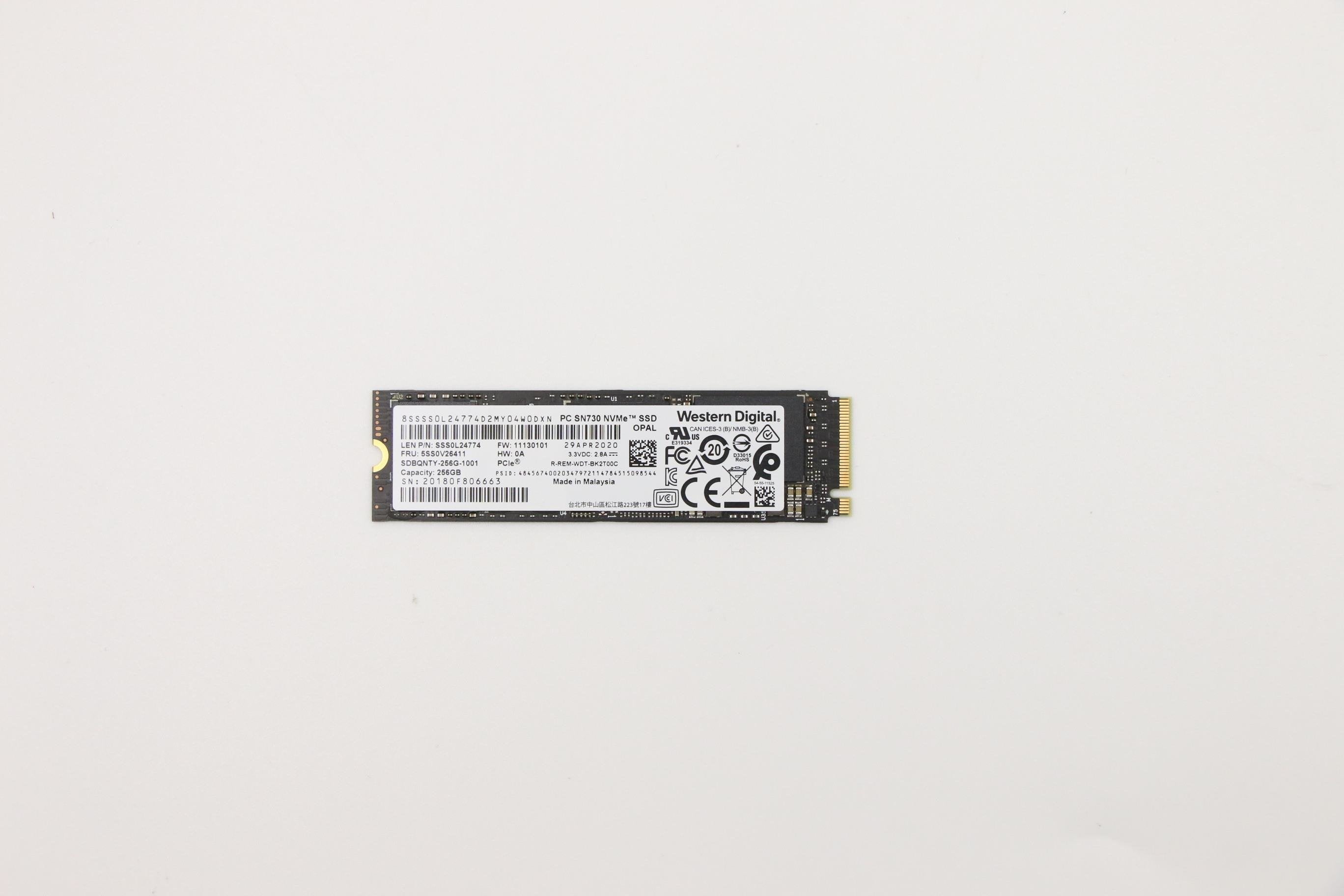 EAN 5706998922496 - Lenovo 5SS0V26411 unidad de estado sólido 256 GB M.2 PCI Express 3.0 imagen 1