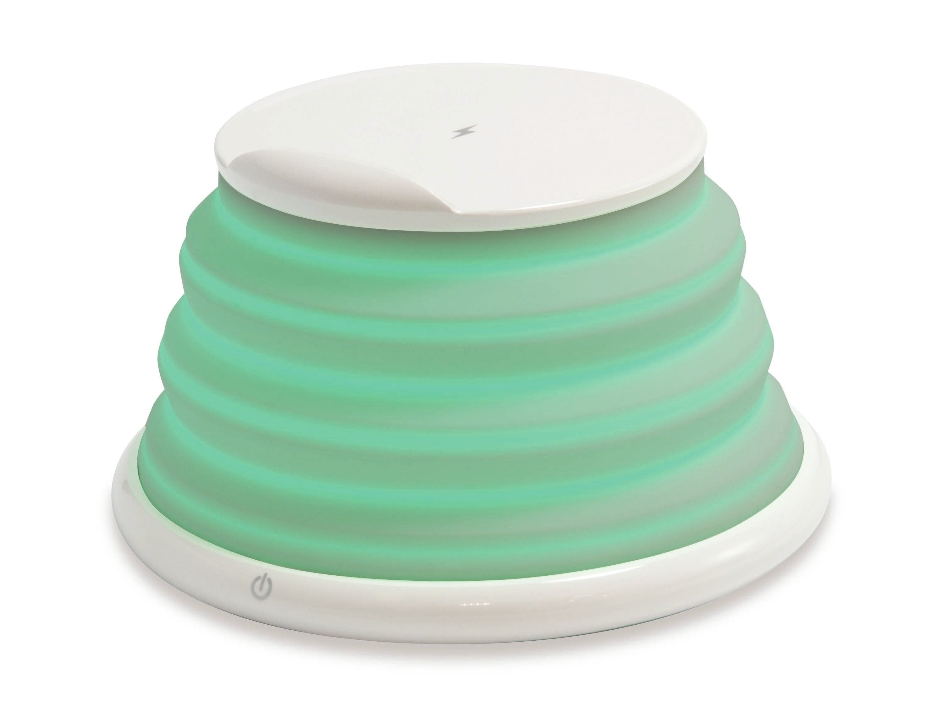 Conceptronicâ Cargador Inalambrico Qi 10w Soporte Plegable Blancoâ Gorgon02wâ