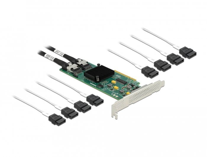 Delock Tarjeta Sata Pci Express X8 De 8 Puertos Con Cable De Conexión
