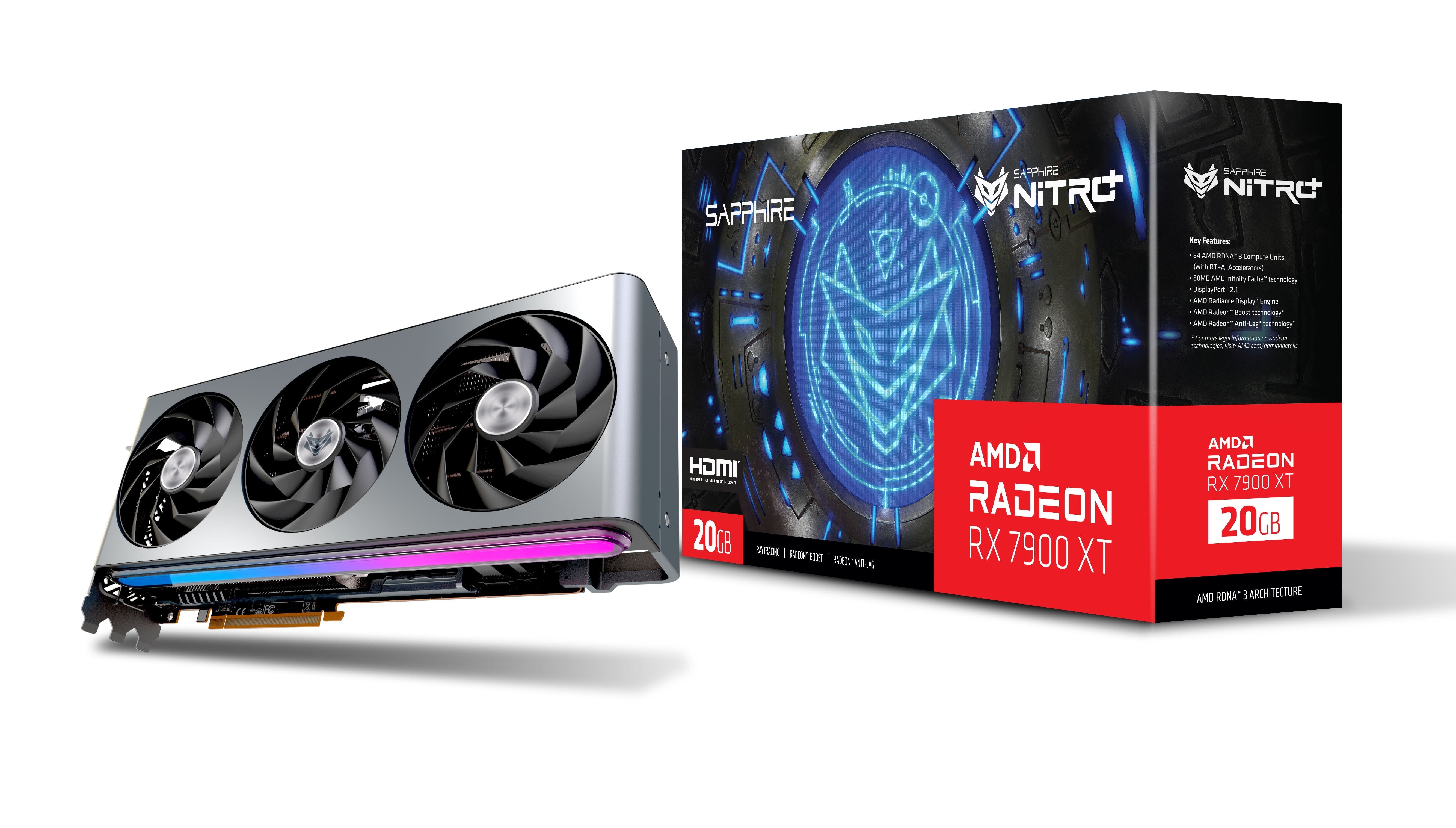 Sapphire Radeon Rx 7900 Xt Nitro+ Vapor-X 20gb, Tarjeta Gráfica (Rdna 3, Gddr6, 2x Displayport, 2x Hdmi 2.1)