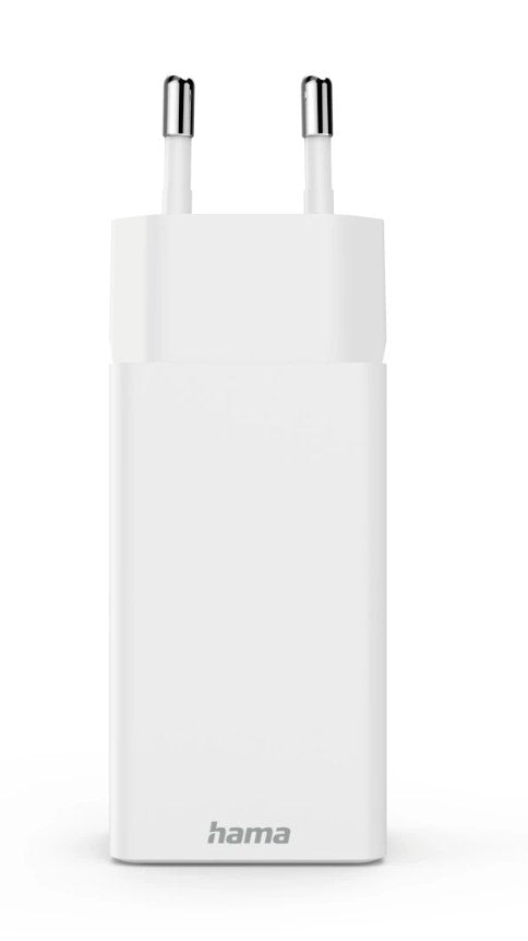 Hama Ladowarka Sieciowa Mini Gan 65w Pd/Qc 2x Usb-C, 1x Usb-A Biala