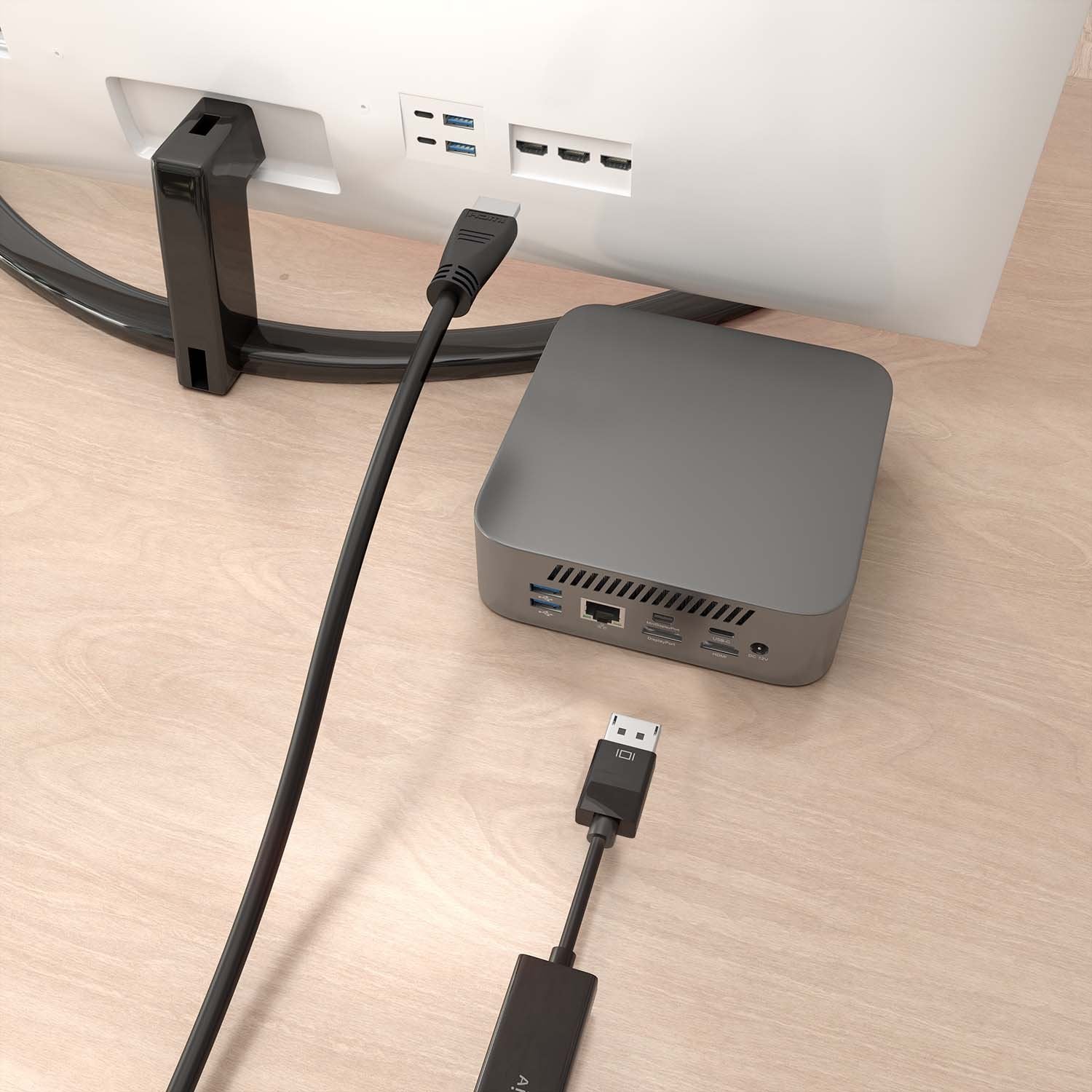 Aisens Cable Conversor Displayport A Hdmi 4k@60hz, Dp/M-Hdmi/M, Negro, 5.0m