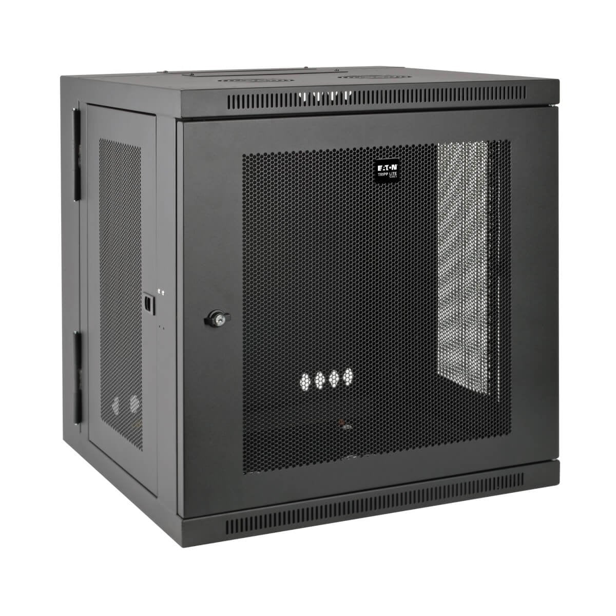 Eaton Tripp Lite Smartrack 10u Low-Profile Switch-Depth Wall-Mount Small Rack Enclosure Hinged Back