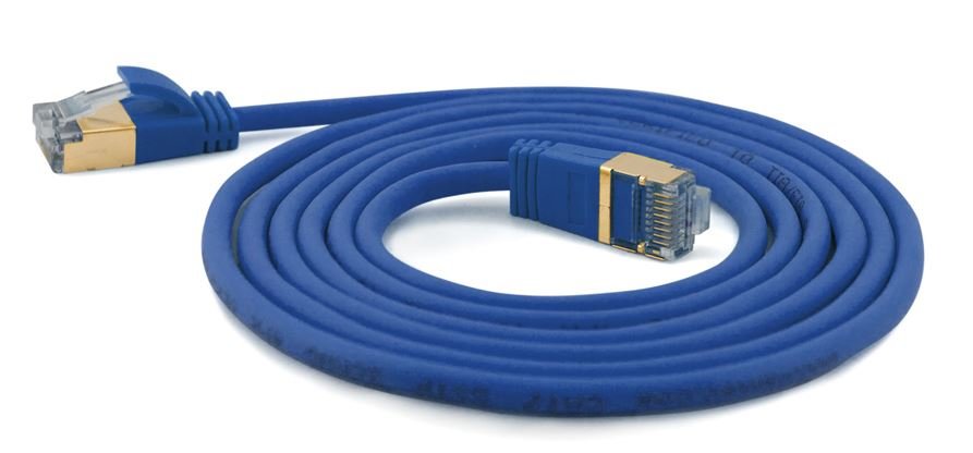 Cable Wantec De Red Smp Cat7 Me. Cat6a D=4mm 0,20m Azul
