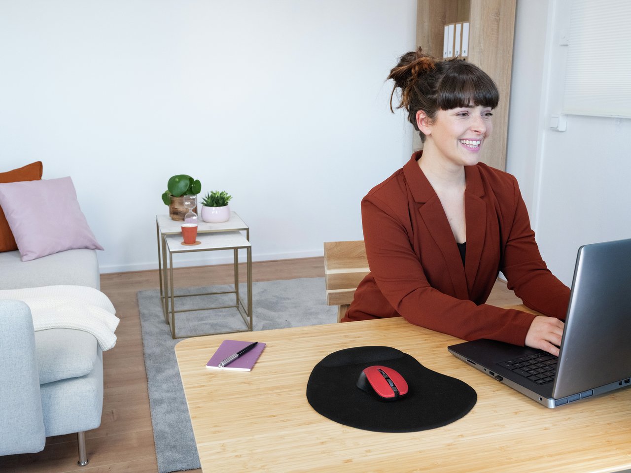 Ratón Inalambrico Trust Mydo Silent Red Alcance 10m Ambidiestro Microusb 21871