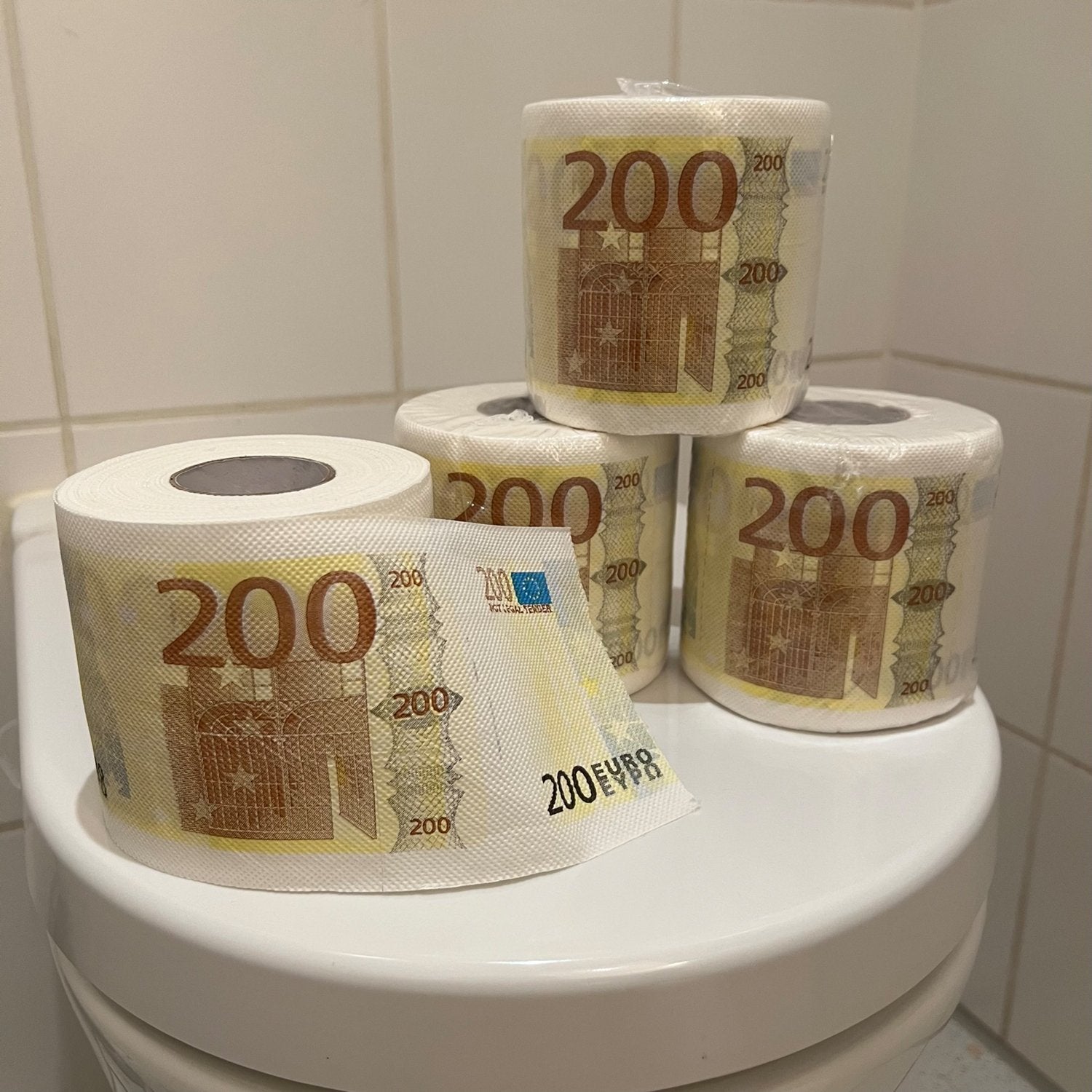 Papel Higiénico Mad Monkey "200euro" Blanco