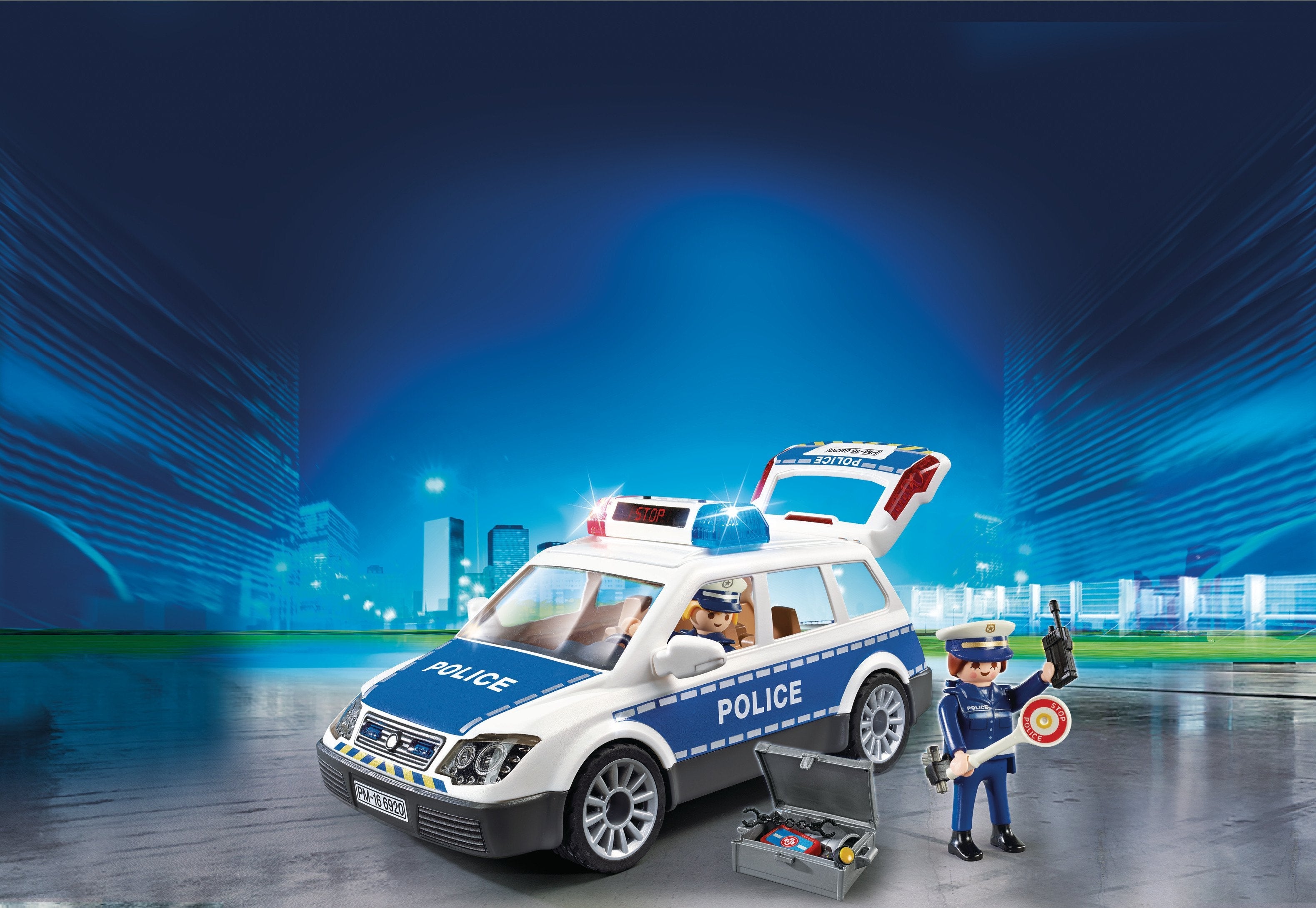 Playmobil Policia Coche De Policia Con Luces Y Sonido