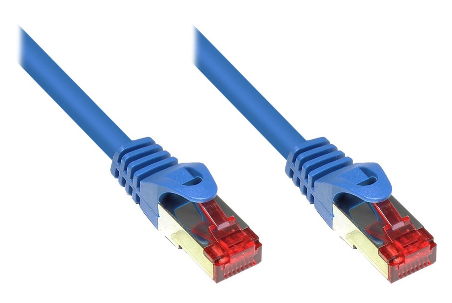 Goodconnections Cable De Red Mit Rastnasenschutz, Cat. 6, S Ftp, Pimf, Pvc, 250mhz, Blau, 7,5m,