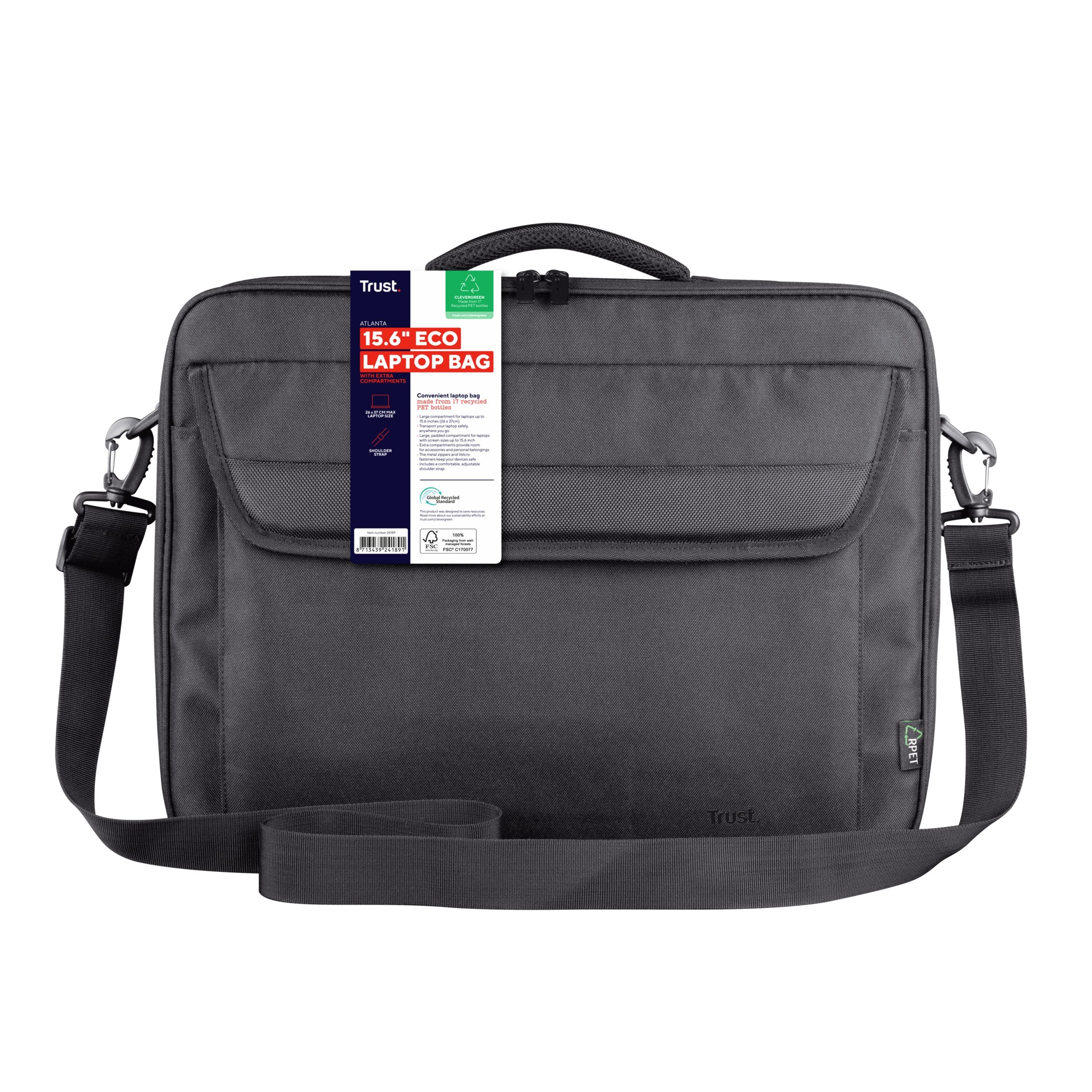 EAN 8713439241891 - Trust Atlanta 40,6 cm (16") Maletín Negro imagen 7