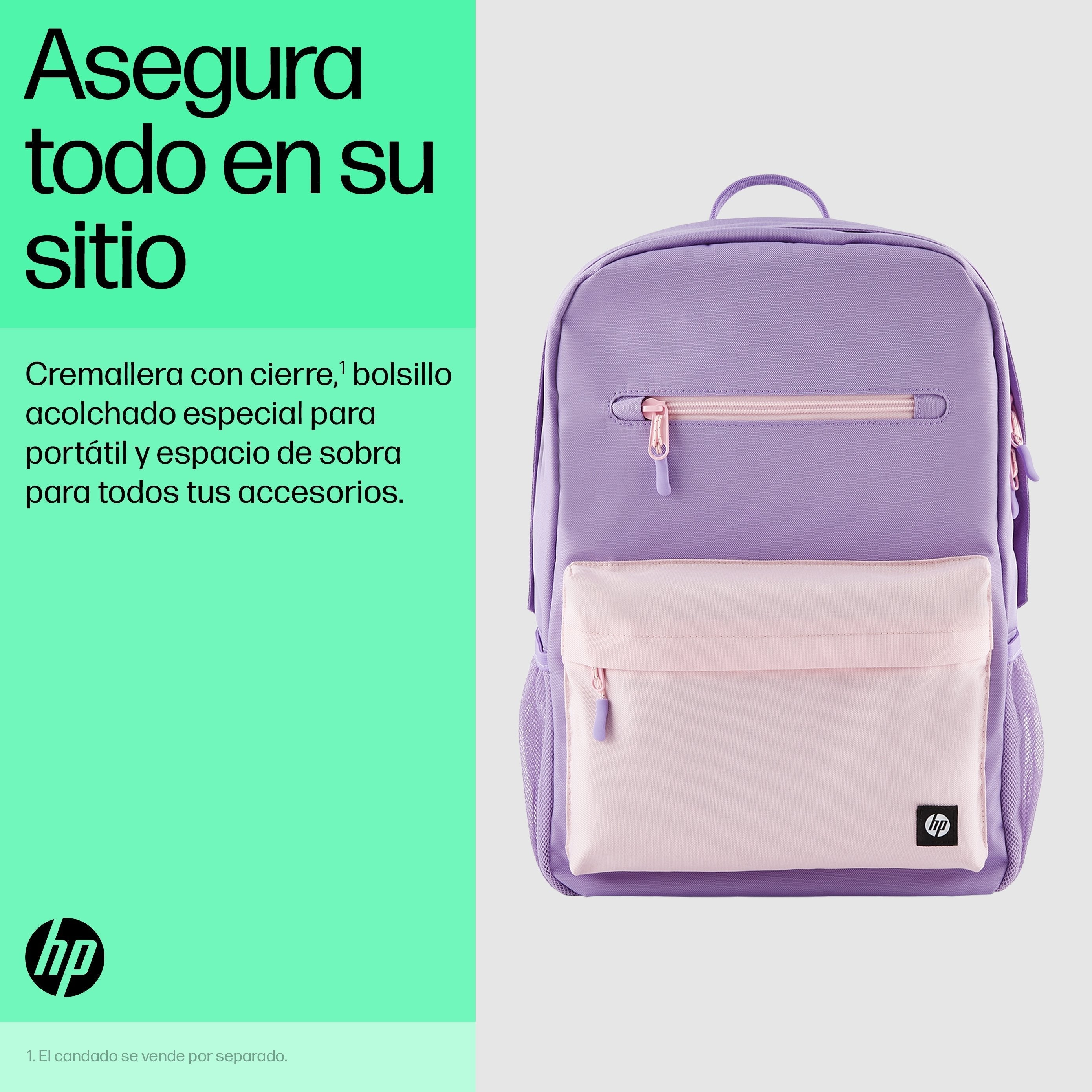 Hp Mochila Campus Lavender Backpack 15.6"