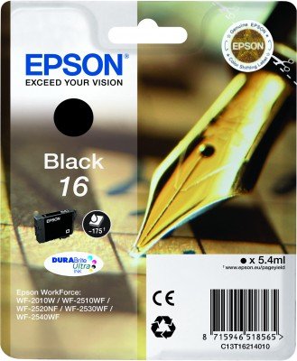 Epson Tinta Negro Durabrite Ultra Ink - Nº 16