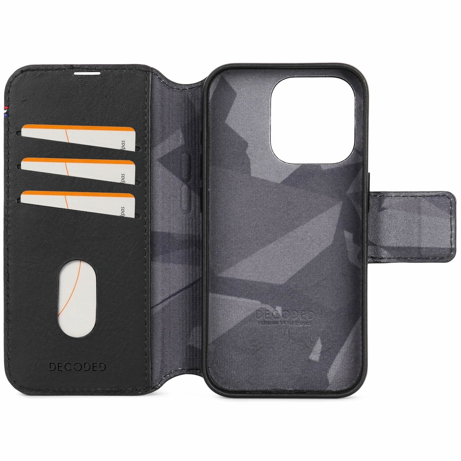 EAN 8720593010478 - Decoded D24IPO15PDW5BK funda para teléfono móvil 15,5 cm (6.1") Funda cartera Negro imagen 6