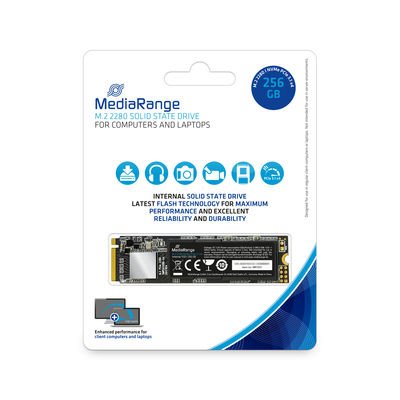 Mediarange Intern.M.2 Ssd 2280 Nvme Pcie Tlc Nand 256 Gb