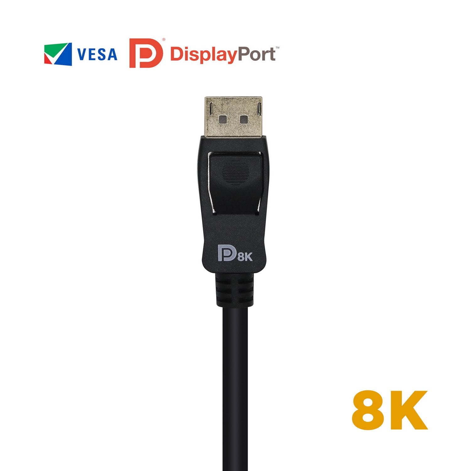 Aisens Cable Displayport Certificado V1.4 8k@60hz - Dp/M-Dp/M - 2m - Negro