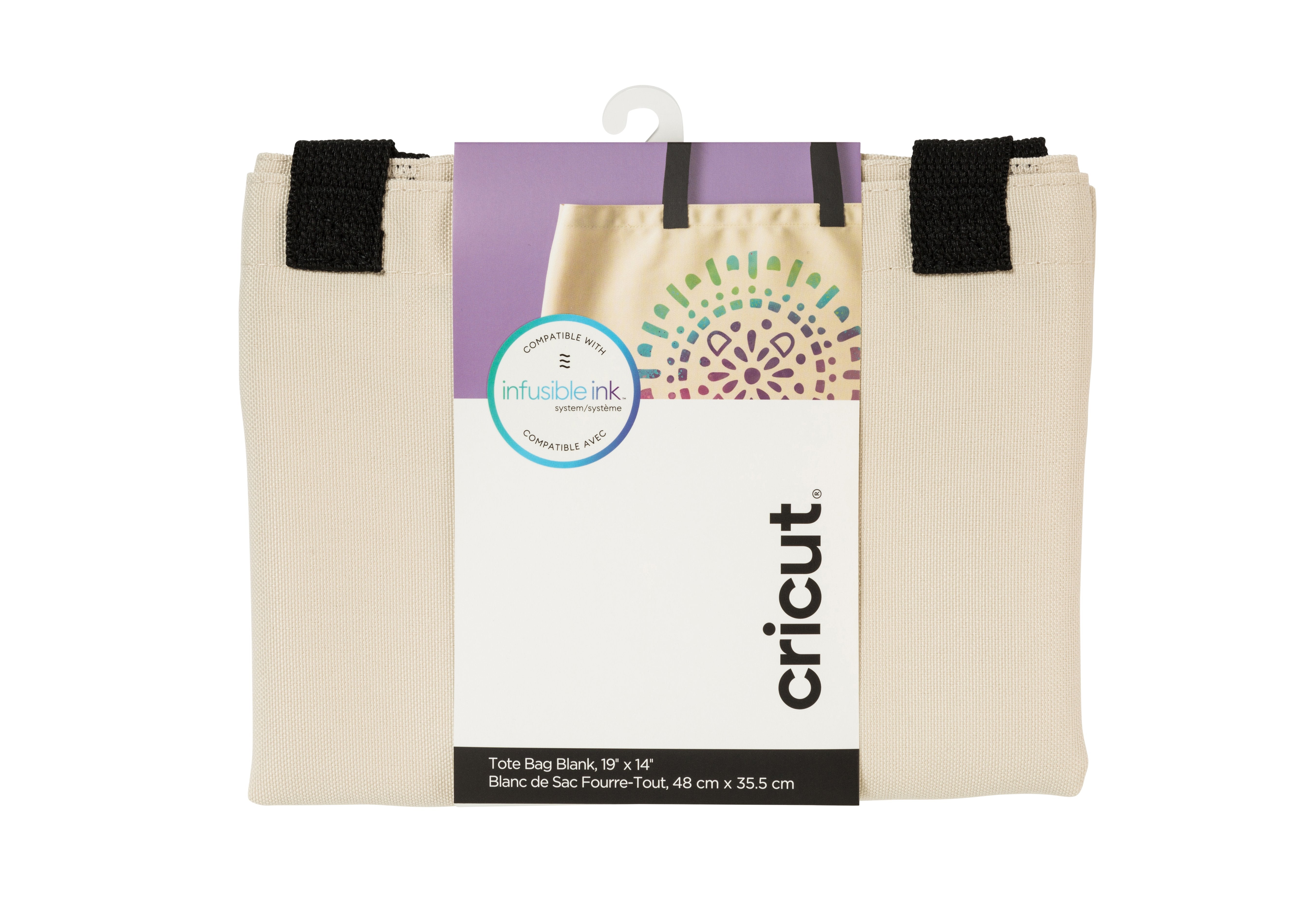 Cricut 2006829 Bolsa De Compras Beige, Negro Bolso Grande
