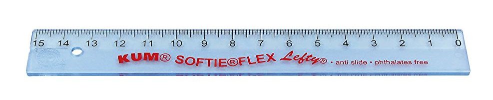 Wedo Lineal 15 Cm Para Linkshänder Kum Lefty L1 Softie Flex